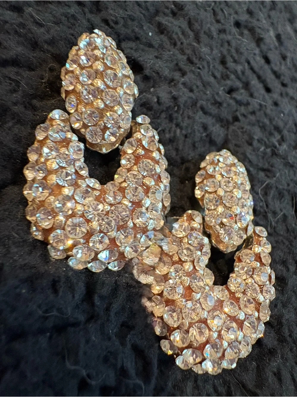 Crystal Clar Pave Erika Courtney Clip-Statement Earrings